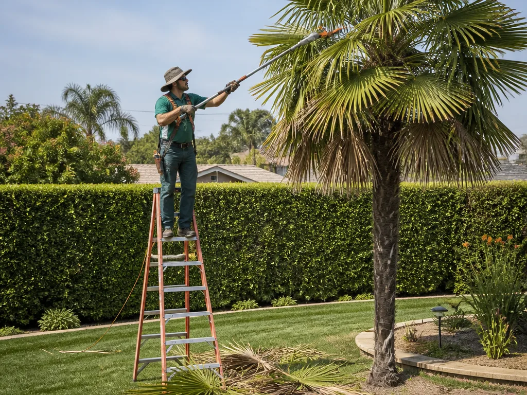 Palm Tree Trimming